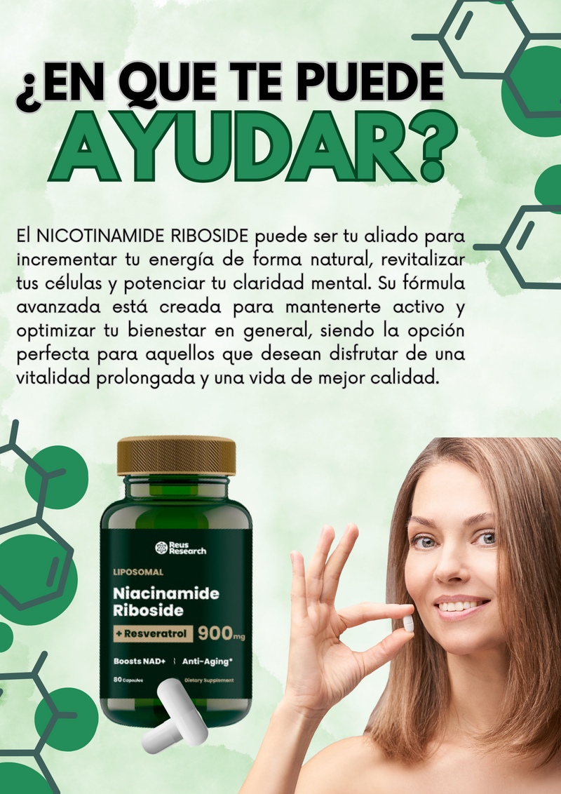 NICOTINAMIDE™-  Suplemento de Reparación Celular Antienvejecimiento y Energía Extraa TK2