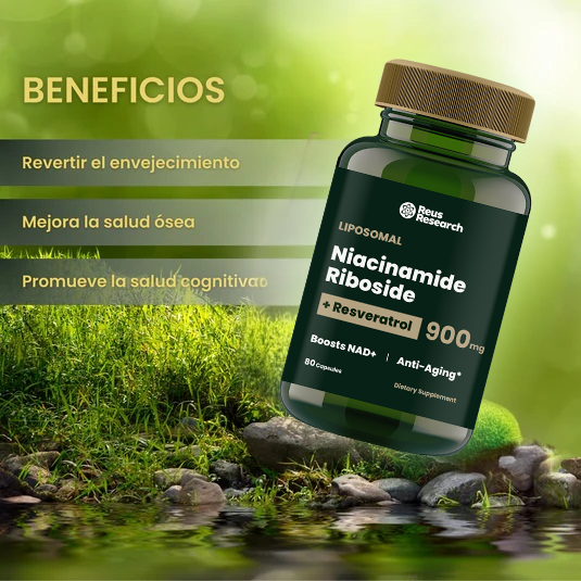 NICOTINAMIDE™-  Suplemento de Reparación Celular Antienvejecimiento y Energía Extraa TK2